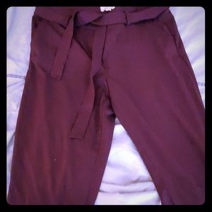 Burgundy Pants